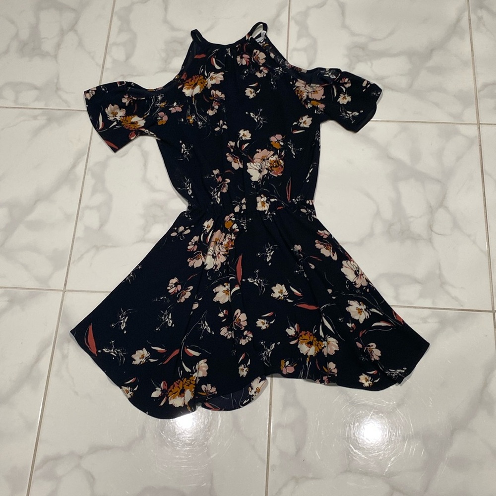 bishop + young open shoulder dress